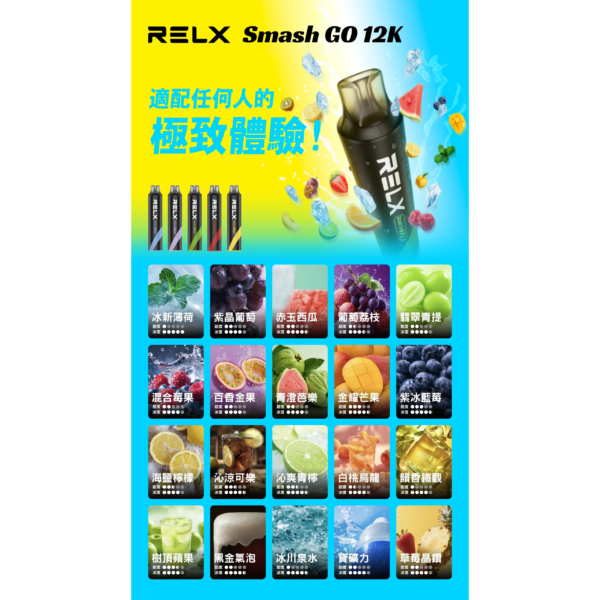 RELX悅刻拋棄式12000口 【滿6送1請備注口味】